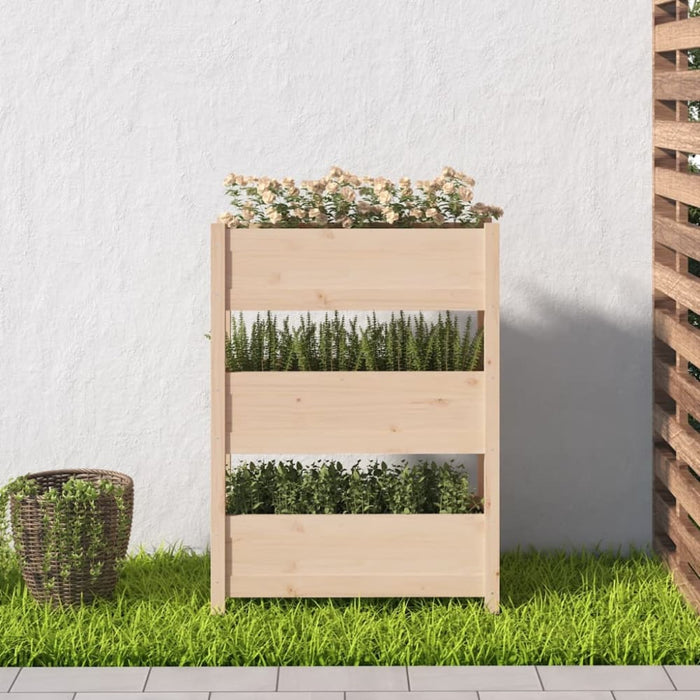 Planter 77x25x104.5 Cm Solid Wood Pine Nxtkta