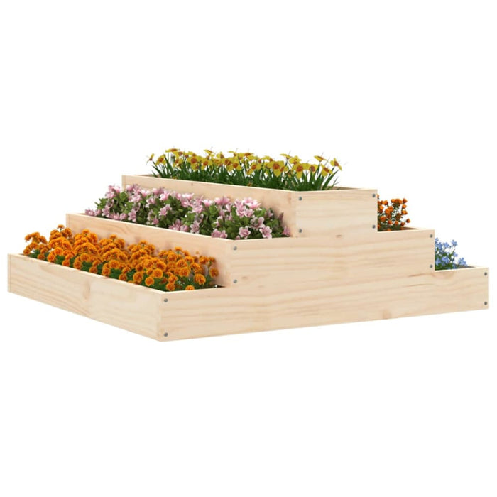 Planter 80x80x27 Cm Solid Wood Pine Nxtnkx