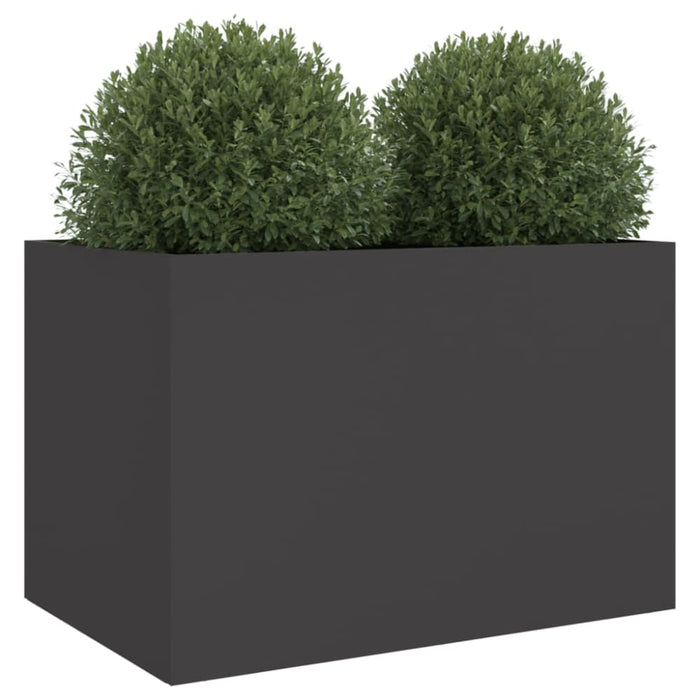 Planter Black 62x47x46 Cm Cold-rolled Steel Naolbo