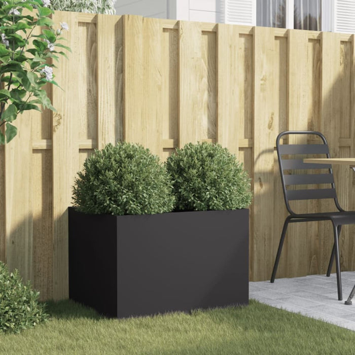 Planter Black 62x47x46 Cm Cold-rolled Steel Naolbo