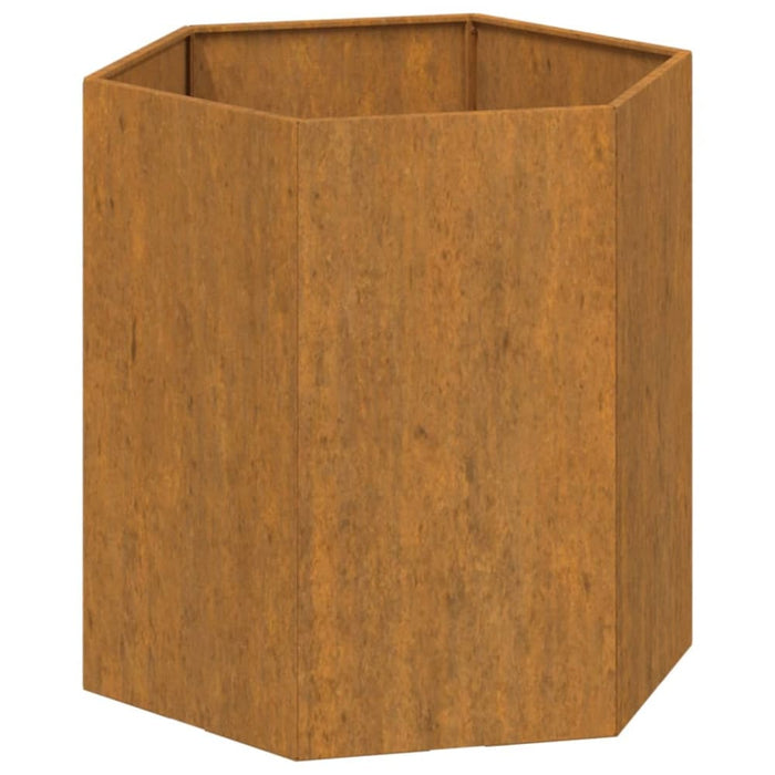 Planter Grey 40x40x45 Cm Corten Steel Nxtlia