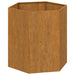 Planter Grey 40x40x45 Cm Corten Steel Nxtlia