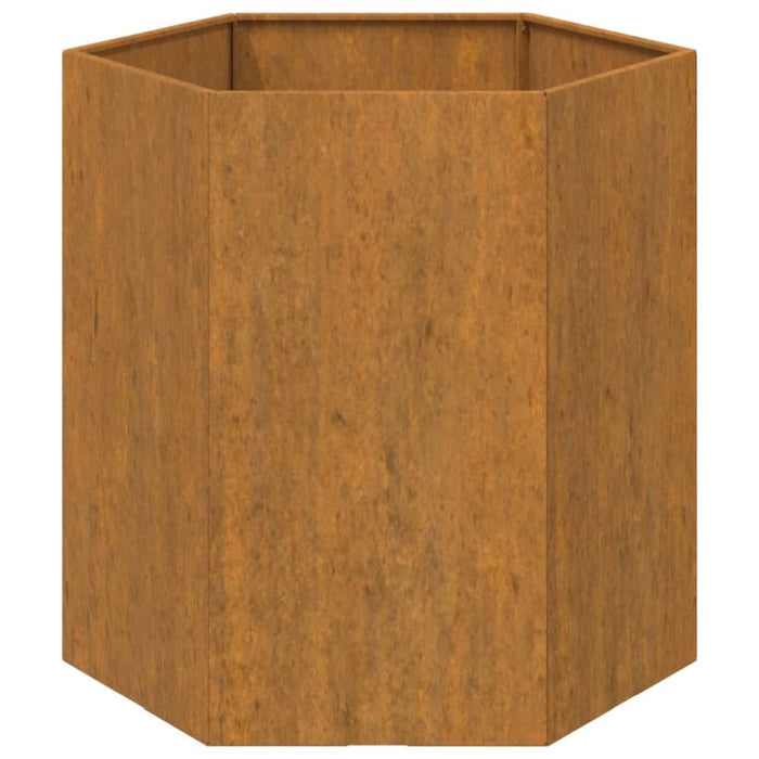 Planter Grey 40x40x45 Cm Corten Steel Nxtlia