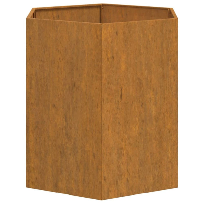 Planter Grey 40x40x45 Cm Corten Steel Nxtlia