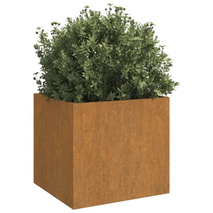 Planter Grey 42x40x39 Cm Weathering Steel Nxopak