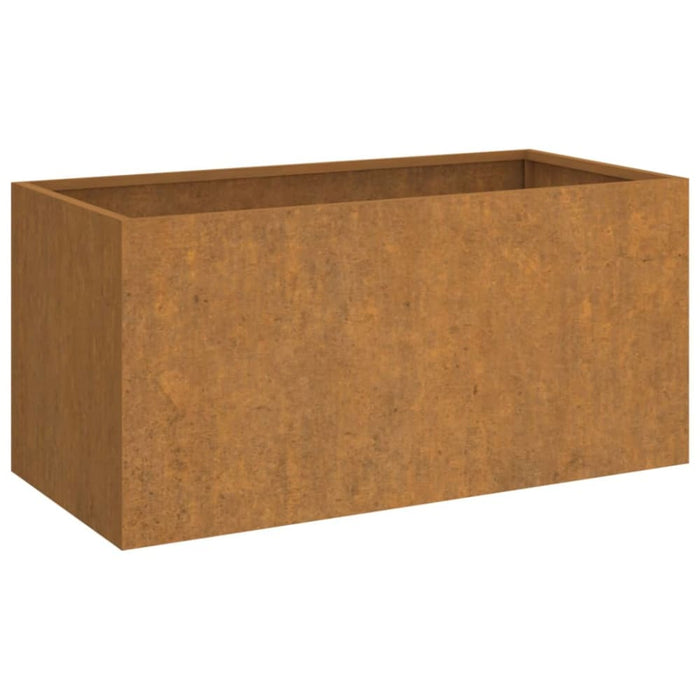 Planter Grey 62x30x29 Cm Weathering Steel Nxoppl