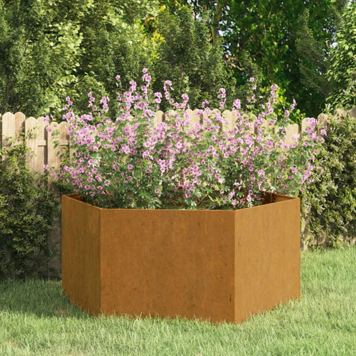 Planter Grey 90x90x45 Cm Corten Steel Nxtlil