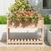 Planter With Shelf 111.5x54x81 Cm Solid Wood Pine Nxtini