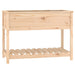 Planter With Shelf 111.5x54x81 Cm Solid Wood Pine Nxtini