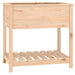 Planter With Shelf 82.5x54x81 Cm Solid Wood Pine Nxtinb