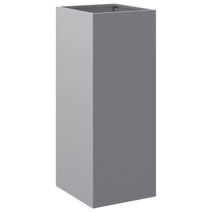 Planter Silver 32x27.5x75 Cm Galvanised Steel Naopil