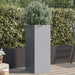 Planter Silver 32x27.5x75 Cm Galvanised Steel Naopil