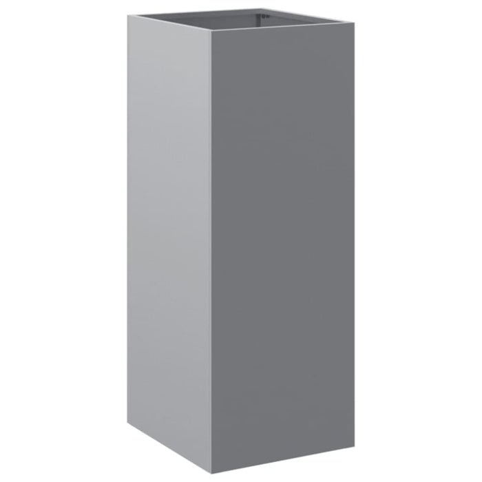 Planter Silver 32x27.5x75 Cm Galvanised Steel Naopil