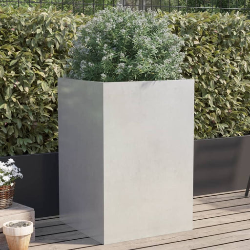 Planter Silver 52x48x75 Cm Stainless Steel Naopni