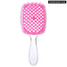 Plastic Fluffy Honeycomb Dry And Wet Hollow Shape Comb