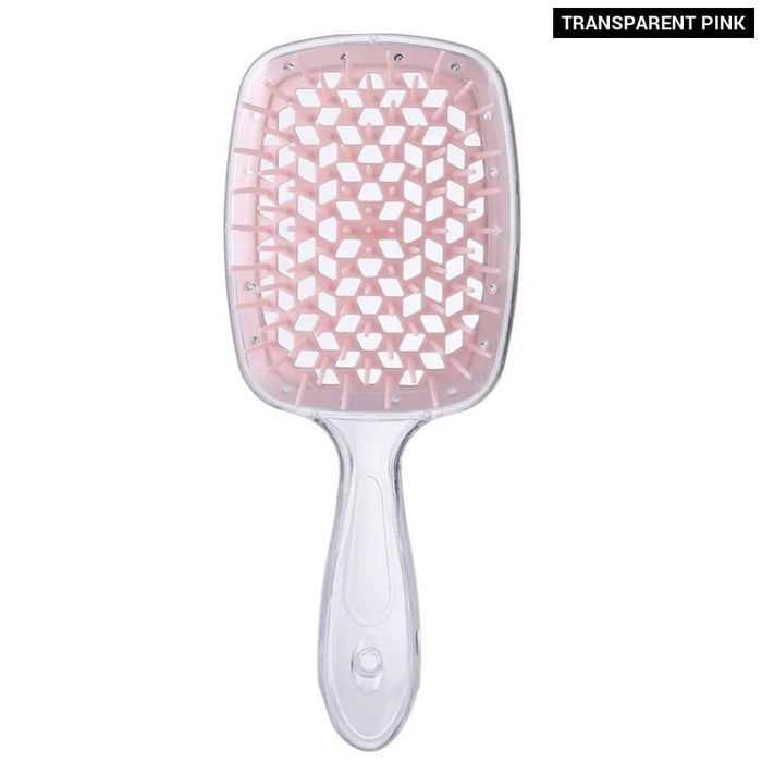 Plastic Fluffy Honeycomb Dry And Wet Hollow Shape Comb