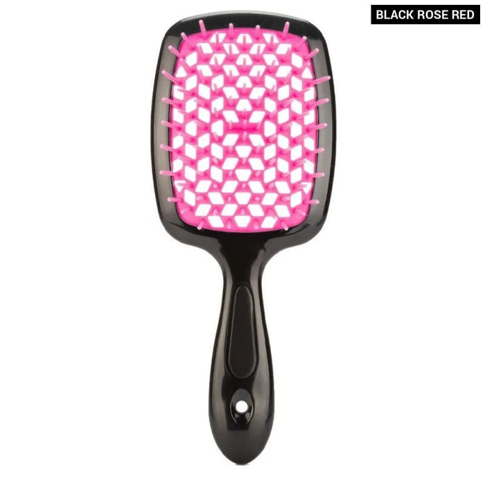 Plastic Fluffy Honeycomb Dry And Wet Hollow Shape Comb