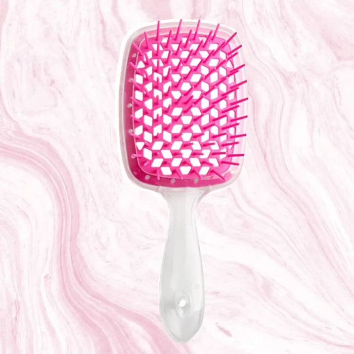 Plastic Fluffy Honeycomb Dry And Wet Hollow Shape Comb