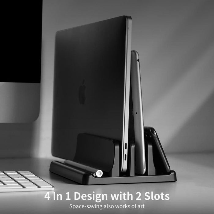 Plastic Vertical Laptop Stand Holder Adjustable Desktop