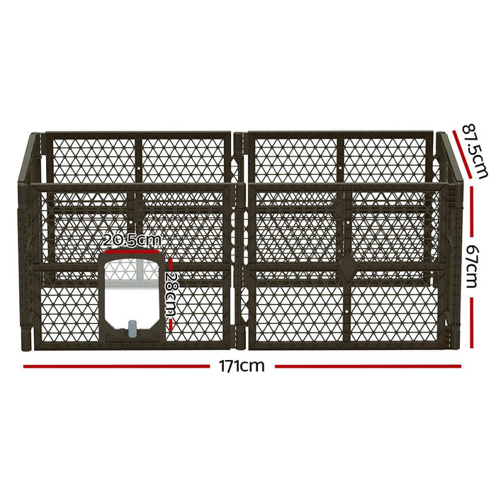 I.pet Pet Dog Playpen Enclosure 6 Panel Fence Puppy Cage