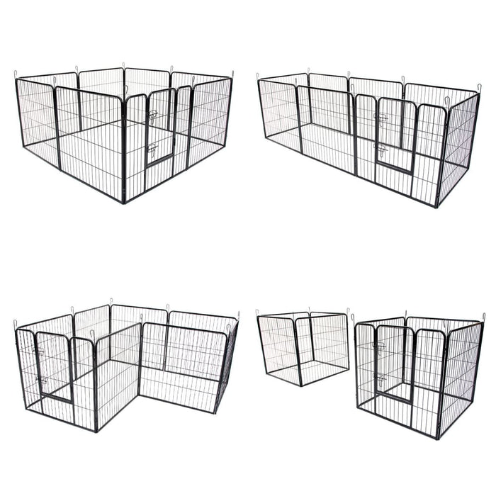 Pet Playpen Heavy Duty 32in 8 Panel Foldable Dog Cage Cover