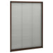 Plisse Insect Screen For Windows Aluminium Brown 80x120 Cm