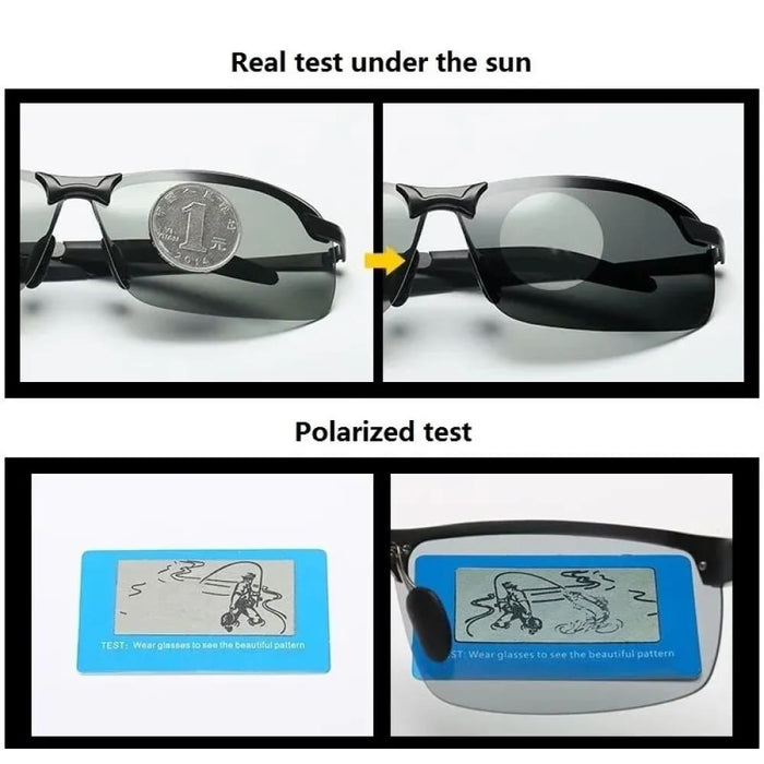 Pochromic Polarized Sunglasses For Day And Night Vision