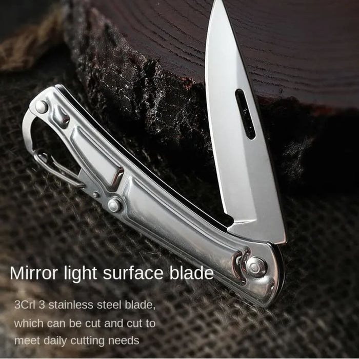 Pocket Folding Fruit Knife Stainless Steel Outdoor With Non