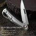 Pocket Folding Fruit Knife Stainless Steel Outdoor With Non