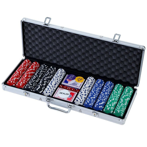 Poker Chip Set 500pc Chips Texas Hold’em Casino Gambling