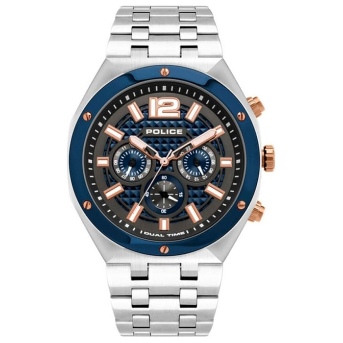 Police Pl15995jstbl61m Men’s Quartz Watch Blue 46 Mm