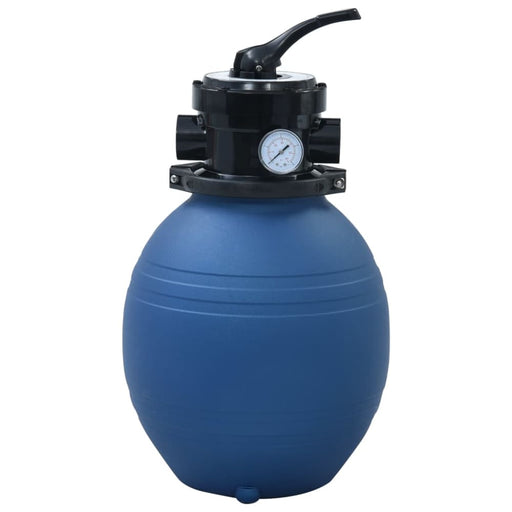 Pool Sand Filter With 4 Position Valve Blue 300 Mm Kxxal