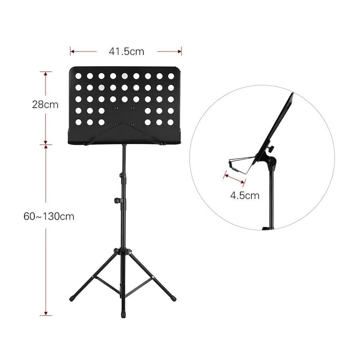 Portable Adjustable Detachable Metal Music Stand Holder