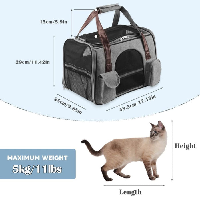 Portable Anti-scratch Collapsible Padded Pet Travel Carrier