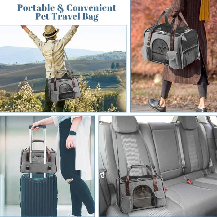 Portable Anti-scratch Collapsible Padded Pet Travel Carrier