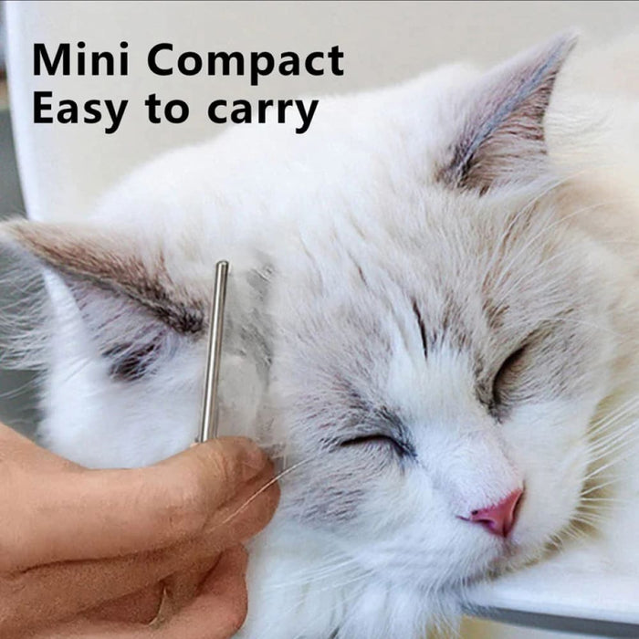 Portable Cat Dog Comb with Wood Handle