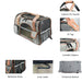 Portable Comfortable Pu Handle Lockable Zipper Pocket