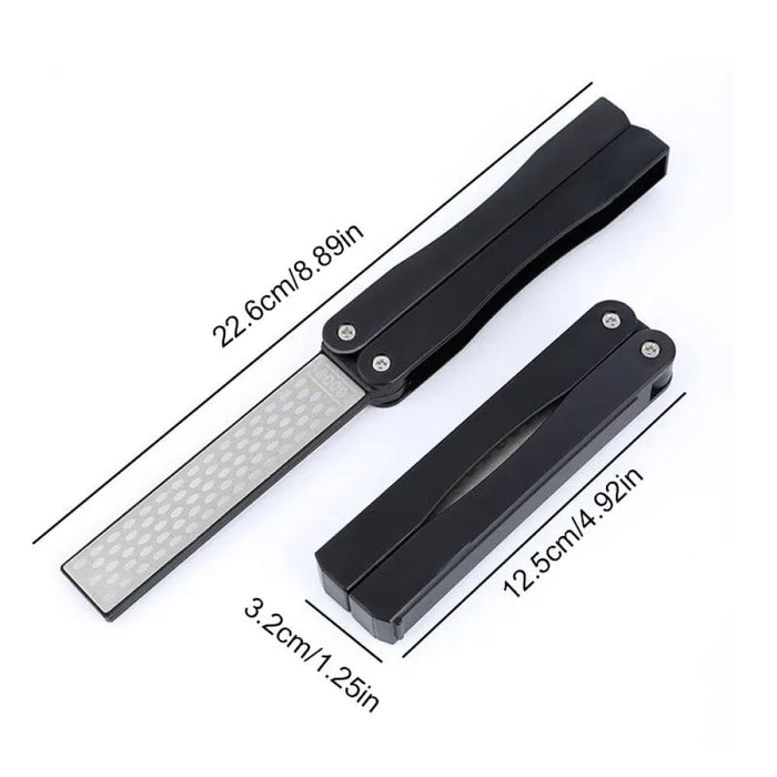 Portable Double Sided Knife Sharpener For Pocket Folding