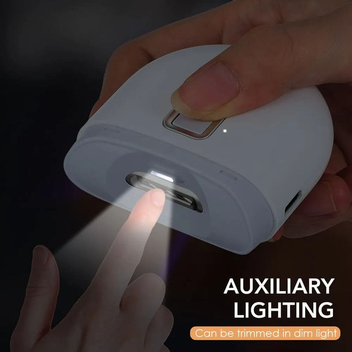 Portable Electric Nail Clipper With Led Light