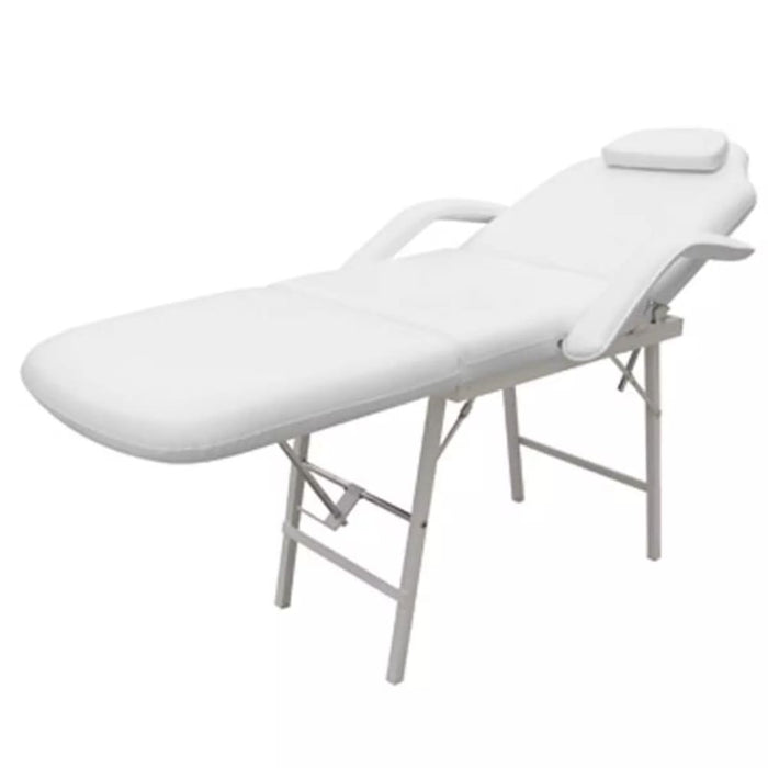 Portable Facial Treatment Chair Faux Leather 185x78x76 Cm