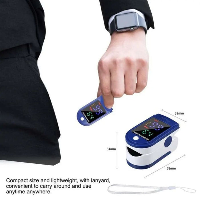 Portable Finger Clip Oximeter For Home Use Led Display