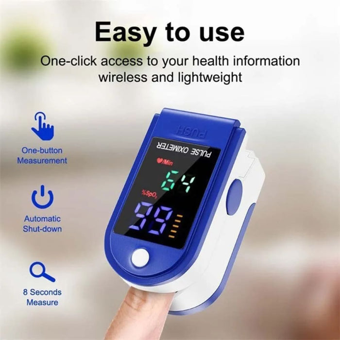 Portable Finger Clip Oximeter For Home Use Led Display