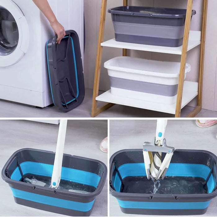 Portable Foldable Wash Mop Clean Bucket For Tourism