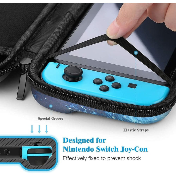 Portable Pu Gradient Carrying Case For Nintendo Switch Oled