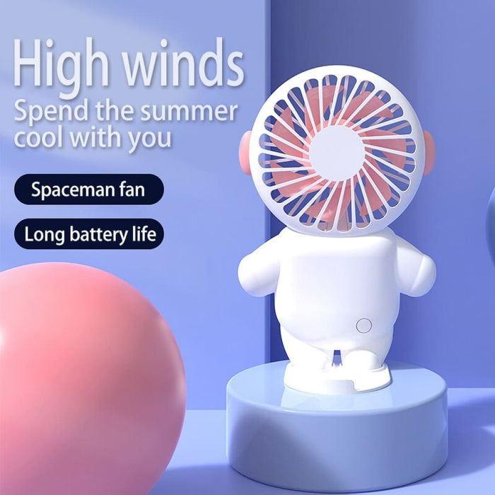 Portable Handheld Fan Cartoon Charging Model Large Wind