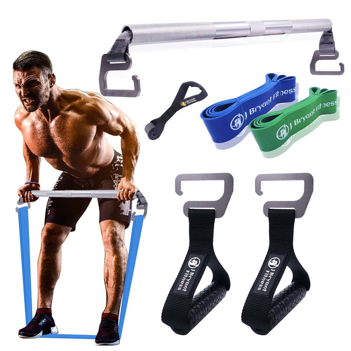 Portable Heavy Duty Resistance Band Exercise Bar