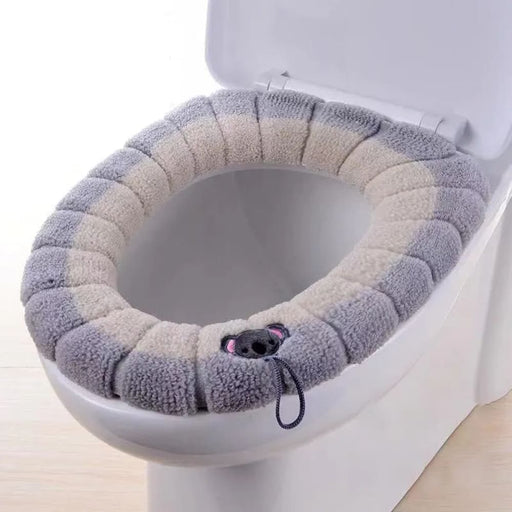 Portable Knitted Toilet Mat Thick And Washable o Type