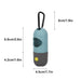 Portable Led Light Dog Poop Bag Dispenser Durable Metal