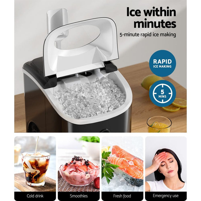 Goslash Picks Portable Ice Maker Machine Nuggetc Cube 15kg