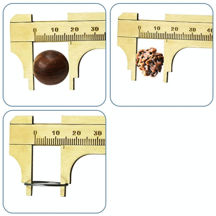 Portable Mini Brass Sliding 80mm Gauge Vernier Bead Jewelry